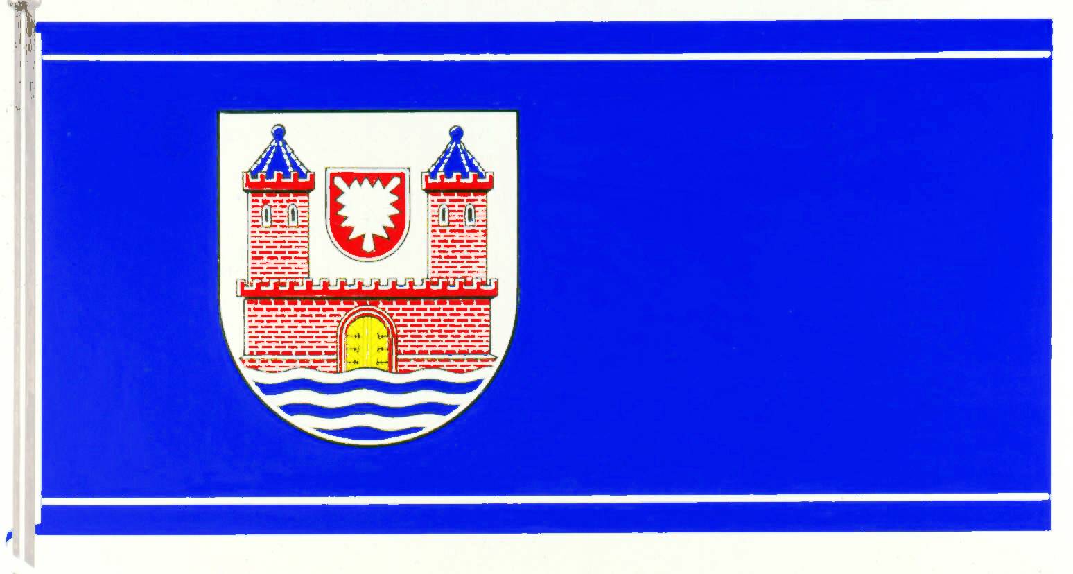 Flagge Stadt Burg auf Fehmarn, Kreis Ostholstein